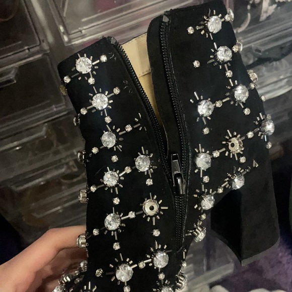 Betsy Johnson studded bootie heels - Picture 8 of 9